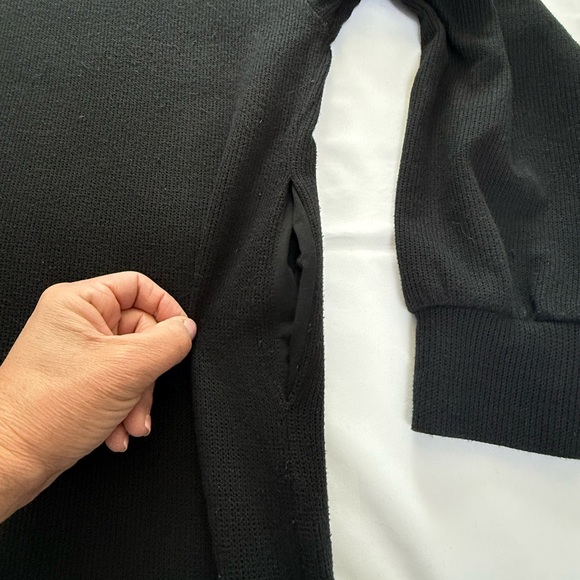 Smash + Tess The Sweater Dress Black Cozy  Midi Mockneck Dress Medium - Picture 10 of 12